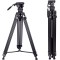 Cayer BF310 Video Tripod with K10 Fluid Head, Adjustable Pan Drag Control and 2-Section Pan Handle Cayer BF310 Video Tripod with K10 Fluid Head, Adjustable Pan Drag Control and 2-Section Pan Handle